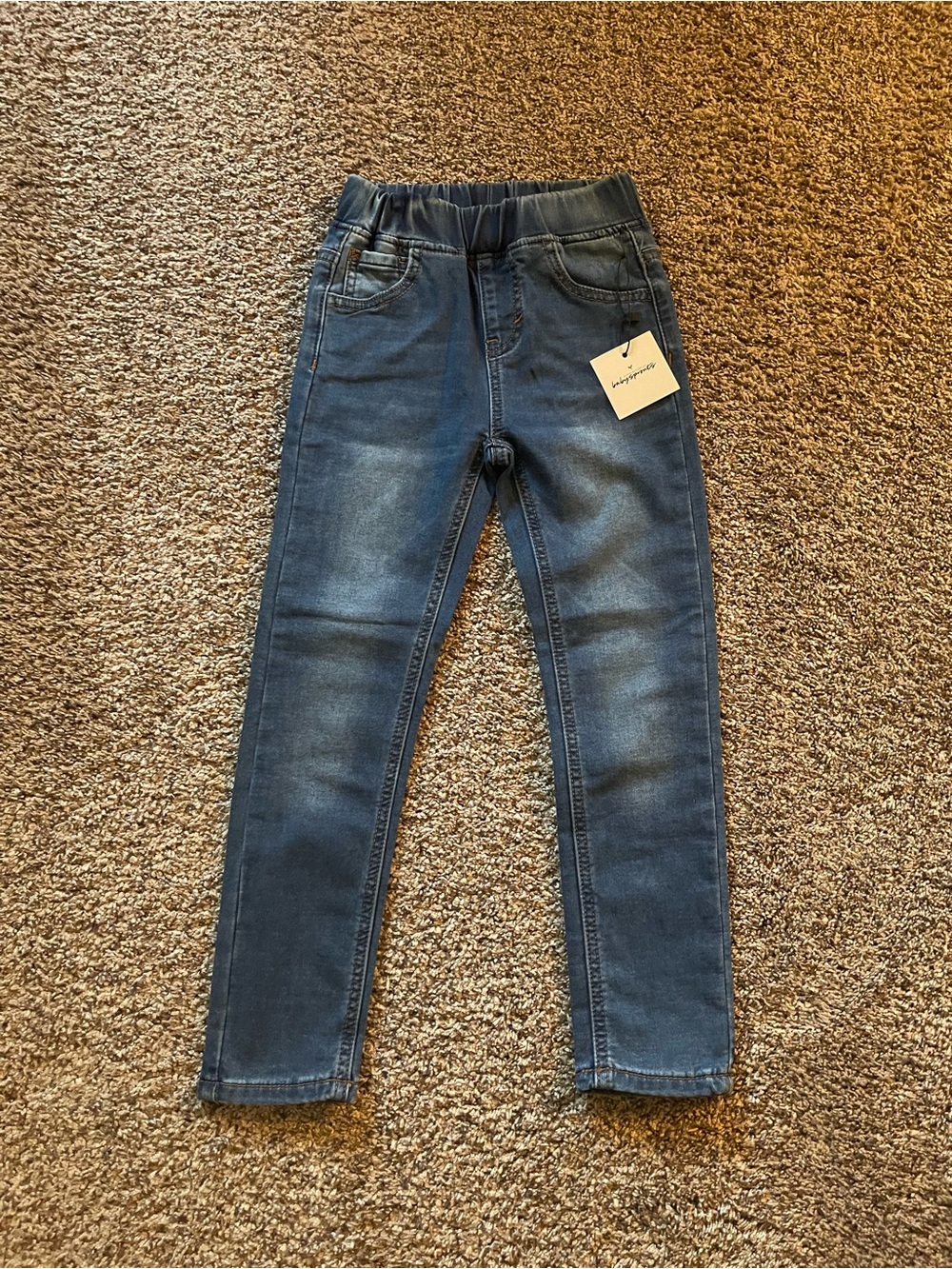 Kids Indigo Blue Stretch Denim Jeggings